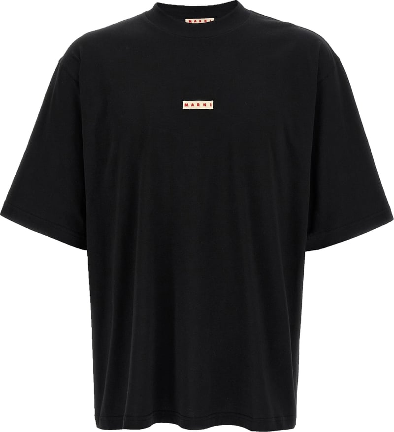 Marni Black Cotton T-Shirt