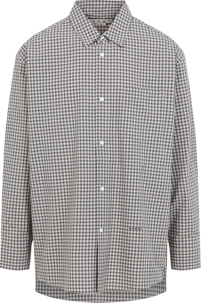 Marni Micro Check Pattern Shirt