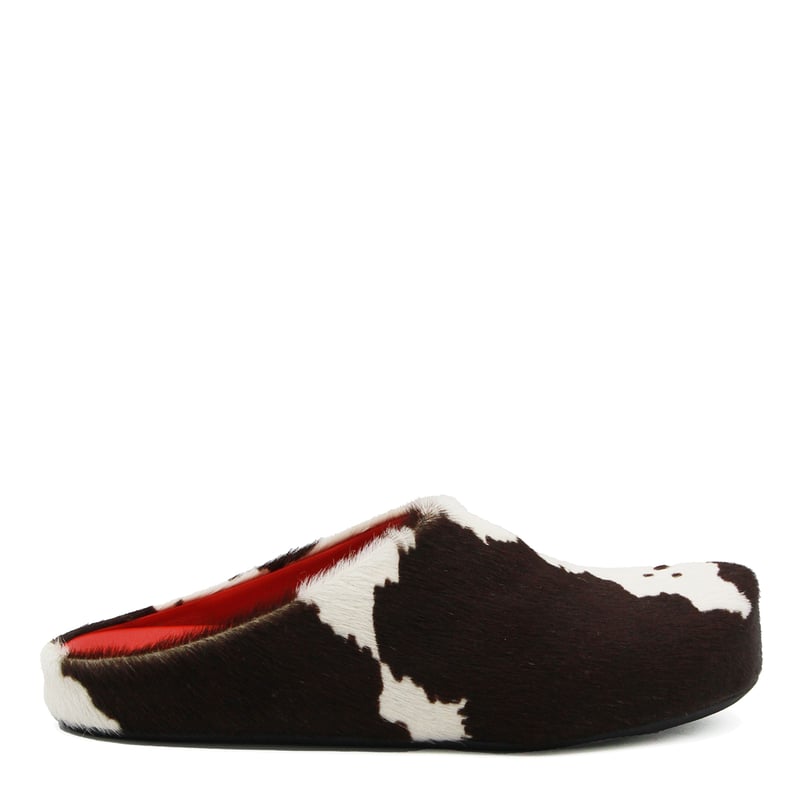 Multicolor Calf Hair Cow Sandals