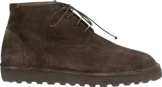 Marsell Brown Suede Leather Lace-Up Boots