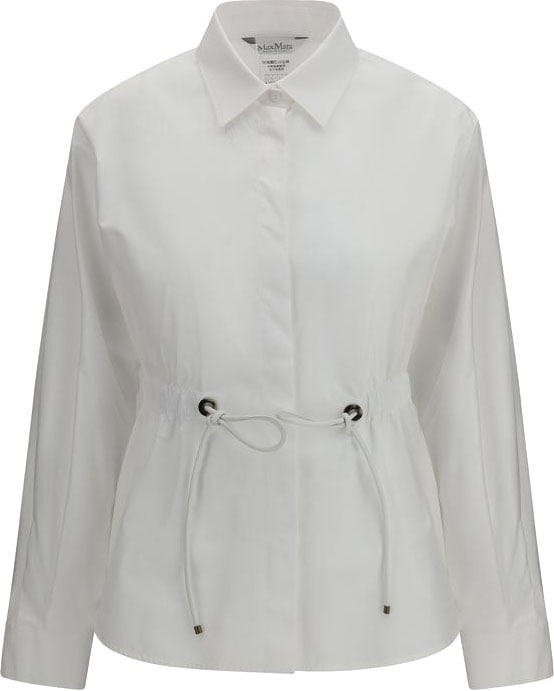 Max Mara White Cotton Dress Shirt
