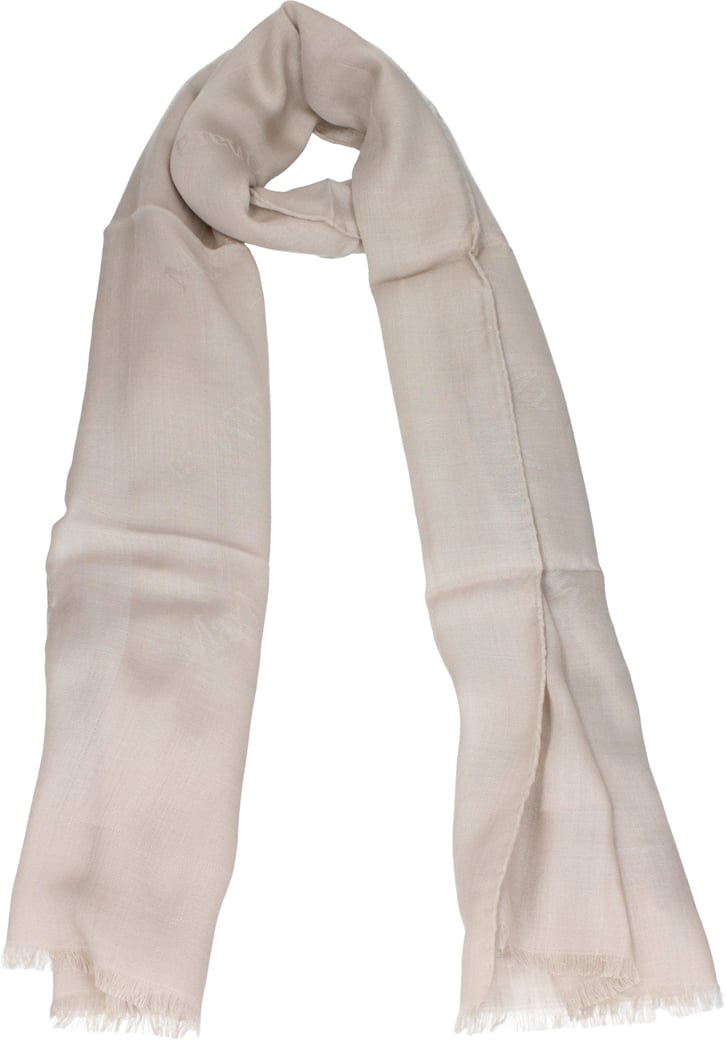 Max Mara Beige Wool Foulard