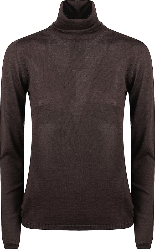 Mxmsaluto V Neck Sweater Brown