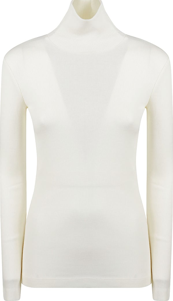 Mxmcono Turtle Neck Top White