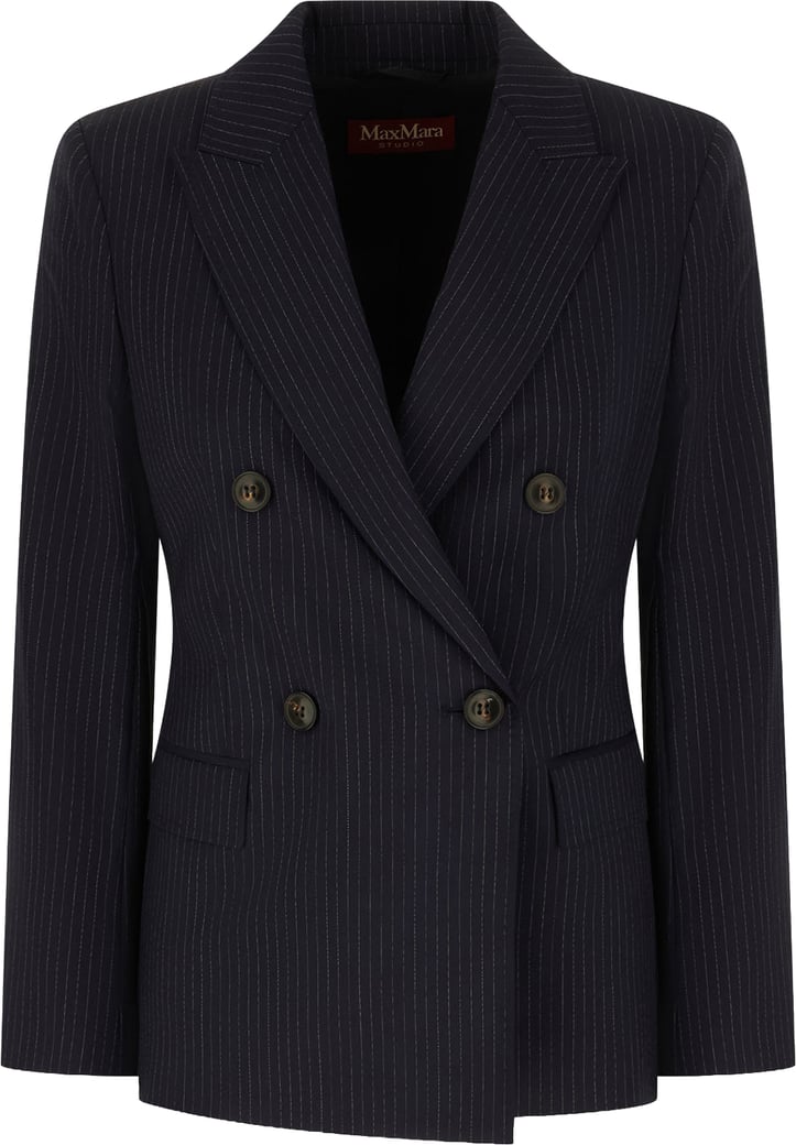 Maxmara Blazer Doppiopetto Gessato