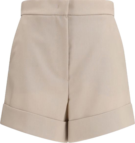 Max Mara Bicolor Wool Oves Aries Bermuda Shorts