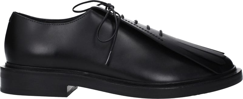 Max Mara Black Leather Oxfords And Derbies