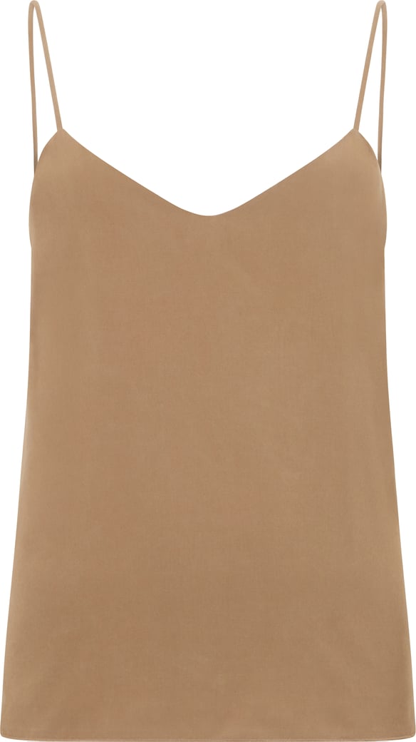Silk top with thin straps