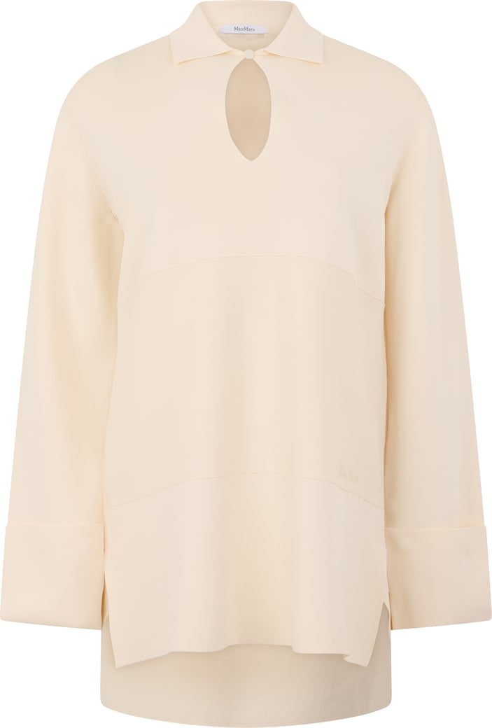 Blouse in a viscose and polyamide blend