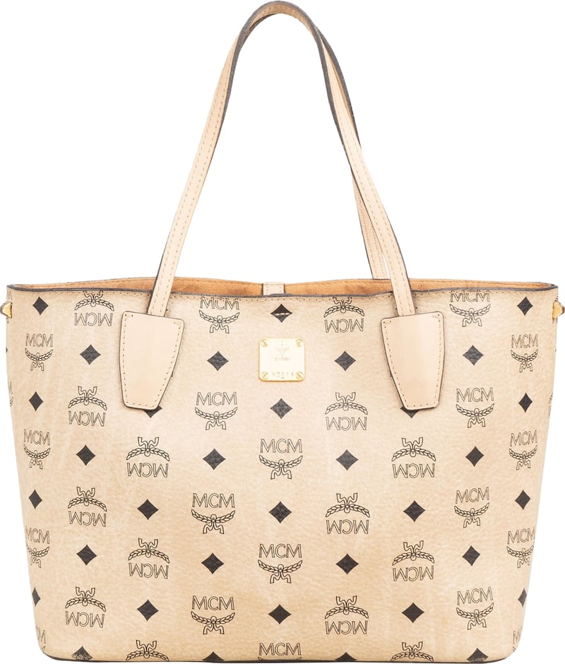MCM Monogram Visetos Mini Shopper Handbag