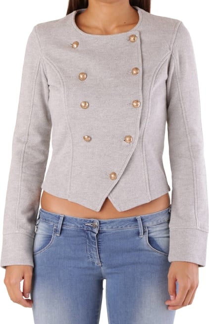 Met Gray Cotton Blazer