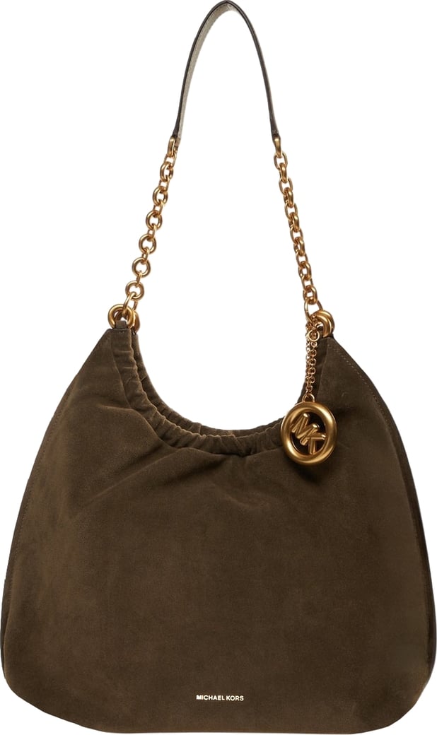 Handbag in suede