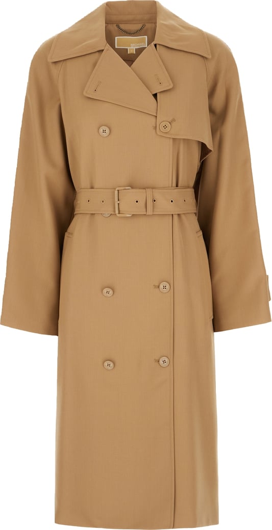 Michael Kors Camel polyester blend trench
