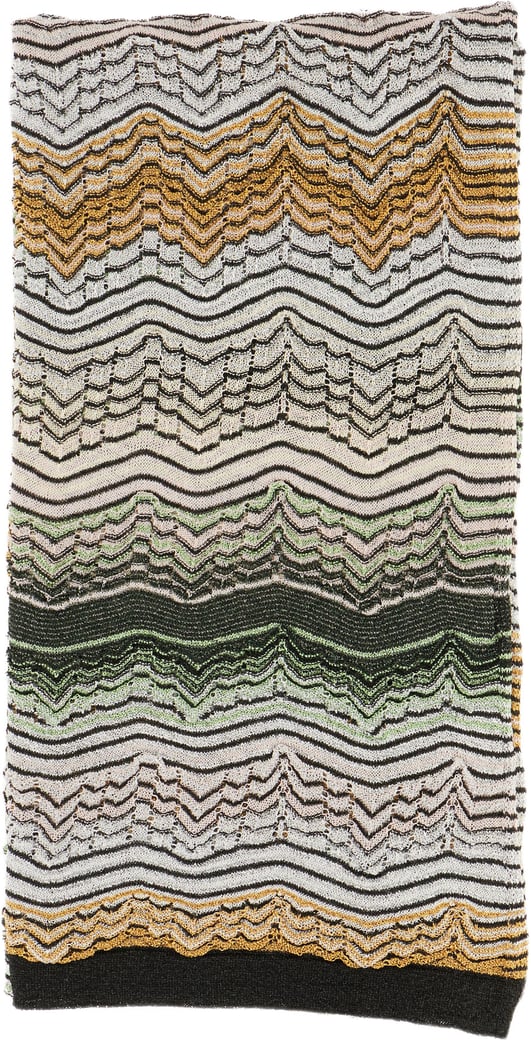 Missoni Embroidered viscose blend scarf