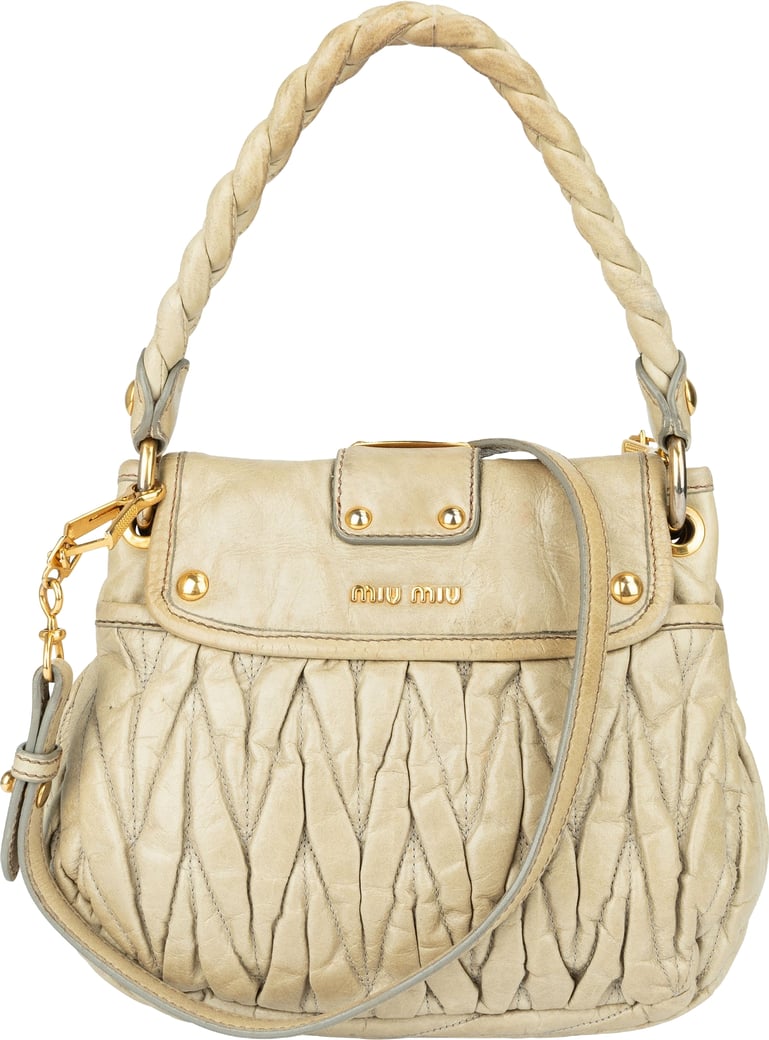 Miu Miu Quilted Leather Handbag
