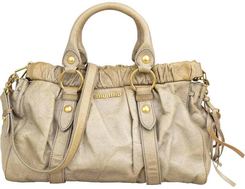 Miu Miu Vitello Lux Leather Bow Handbag