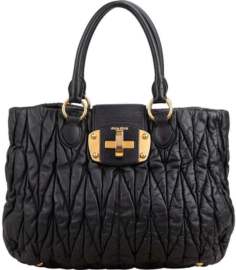 Miu Miu Matelassé Leather Coffer Handbag