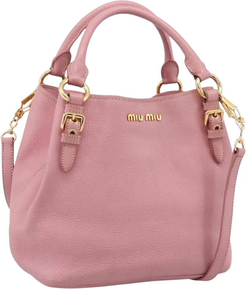 Miu Miu Madras Convertible Leather Medium