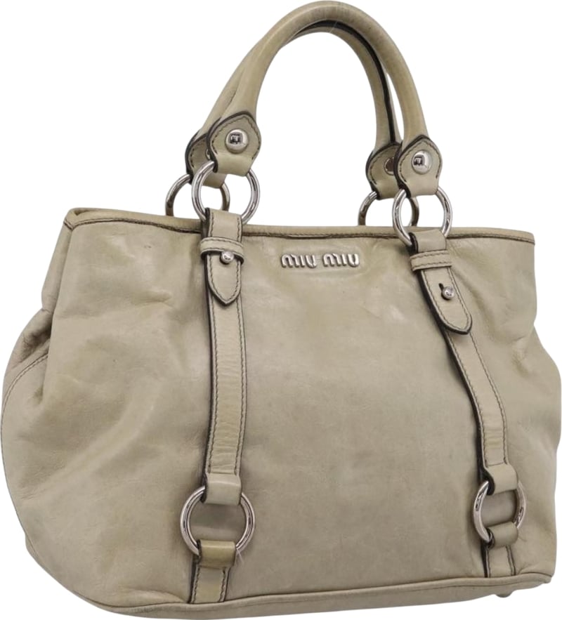 Miu Miu Bow Satchel Vitello Lux Medium