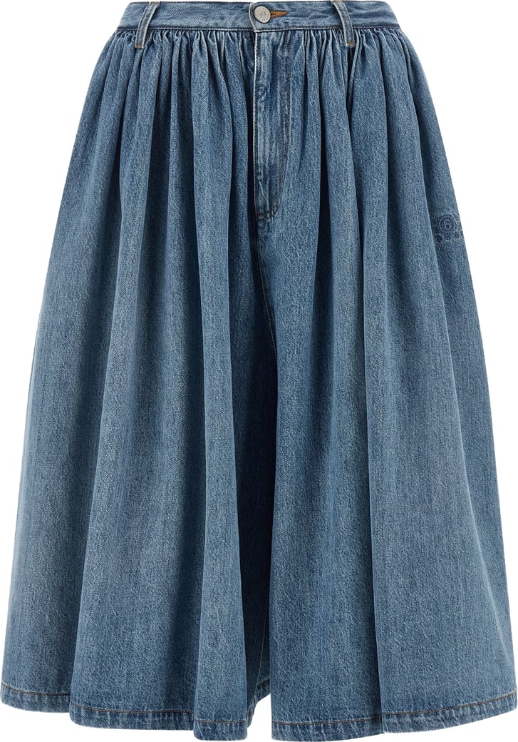 MM6 Maison Margiela Blue Cotton Bermuda Shorts