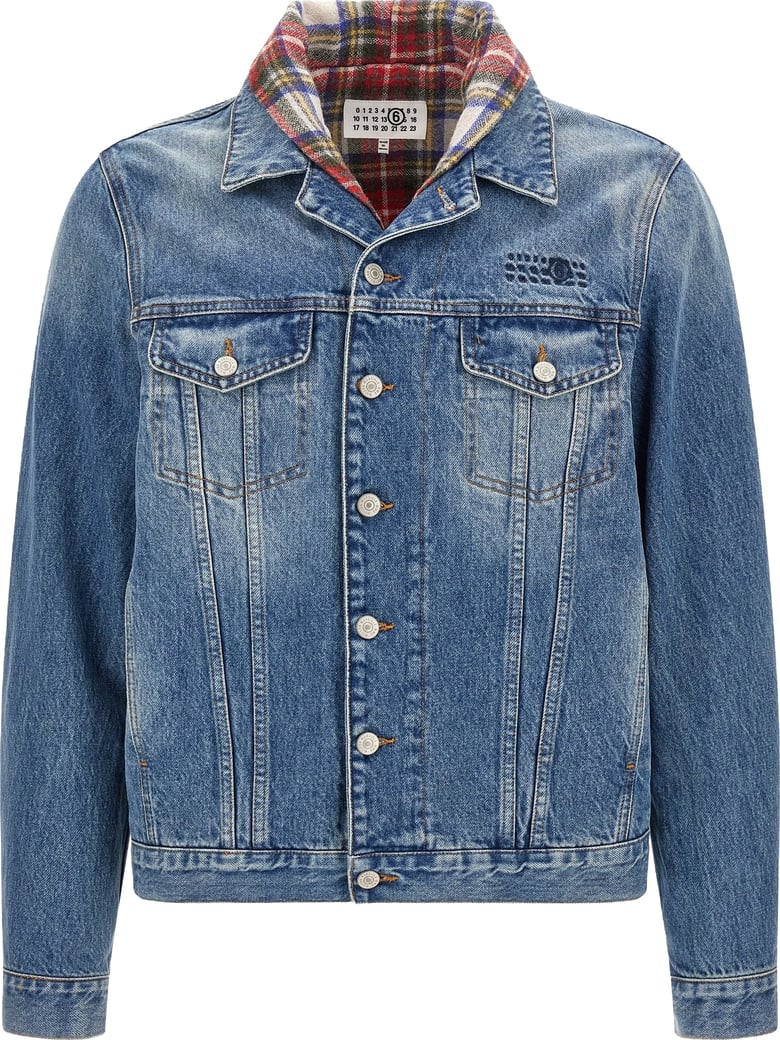 MM6 Maison Margiela Blue Cotton Denim Jacket
