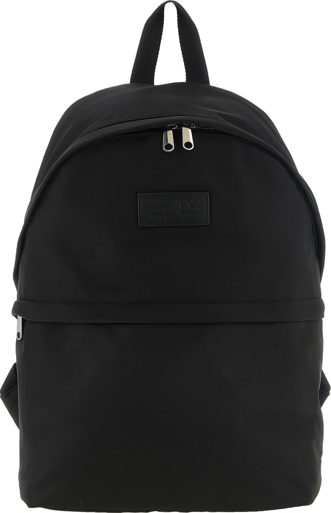 Black Polyamide Minimalist Backpack