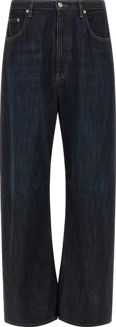 MM6 Maison Margiela Blue Cotton Jeans Denim