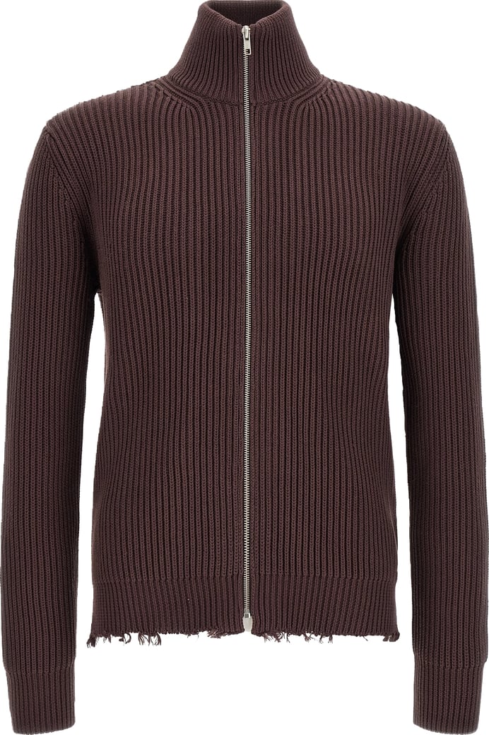 Mm6 Maison Margiela Ribbed Cotton Turtleneck Sweater