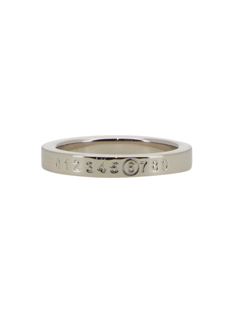 ANELLO CON LOGO "NUMERIC MINIMAL SIGNATURE" SLIM