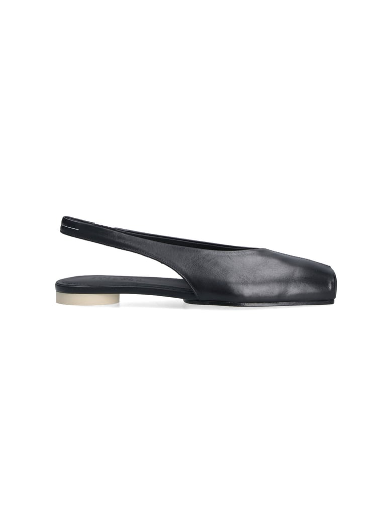 Slingback Ballerines – Black