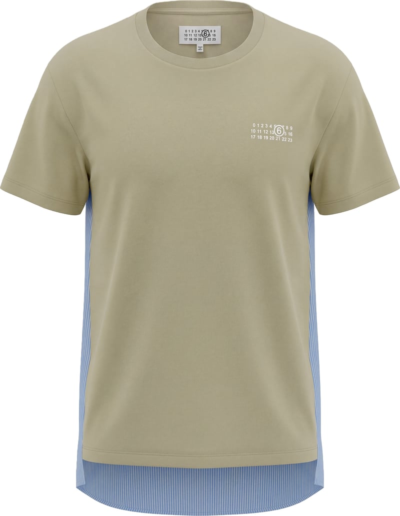 T-shirt with contrast back