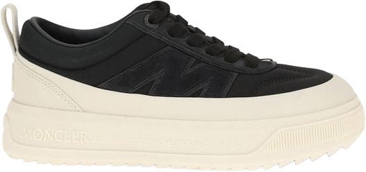 Moncler Black Polyamide Athletic Sneakers