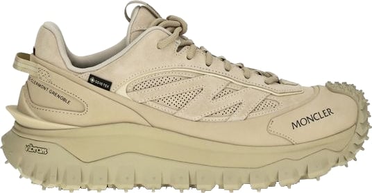 Moncler Beige Calf Leather Bos Taurus Athletic Sneakers