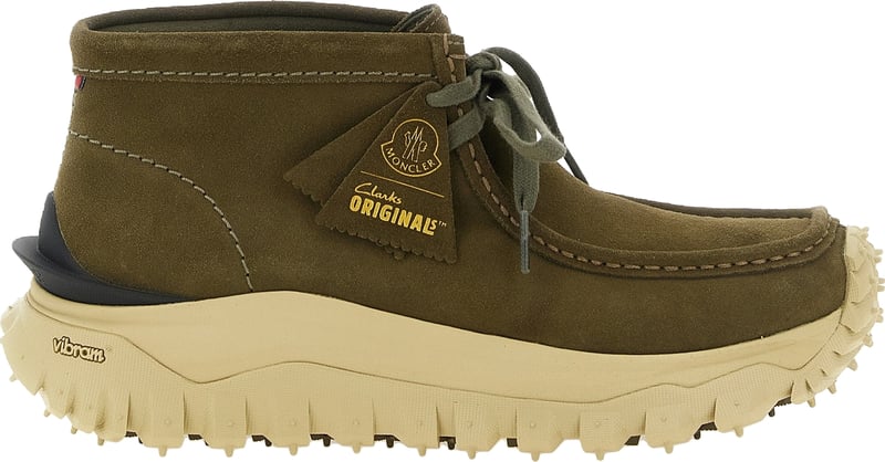 Moncler Bicolor Leather Ankle Boots