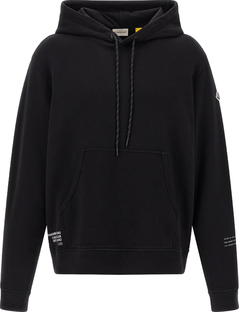 MONCLER GENIUS Black Cotton Sweatshirt