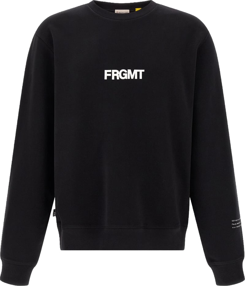 MONCLER GENIUS Black Cotton Sweatshirt