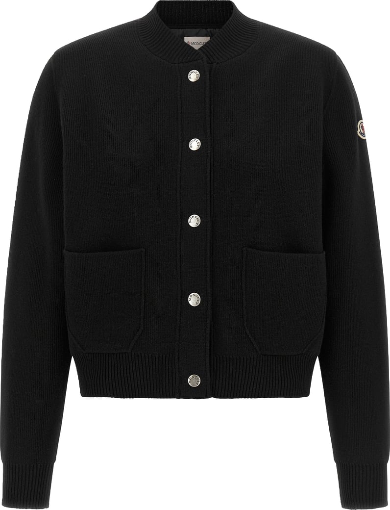 Moncler Black Polyamide Cardigan
