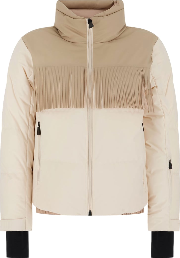 Moncler Cream sretch nylon Bessin down jacket