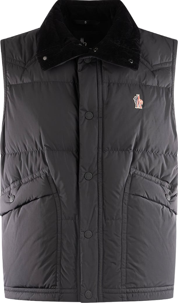 Moncler Black polyester Evans sleeveless down jacket