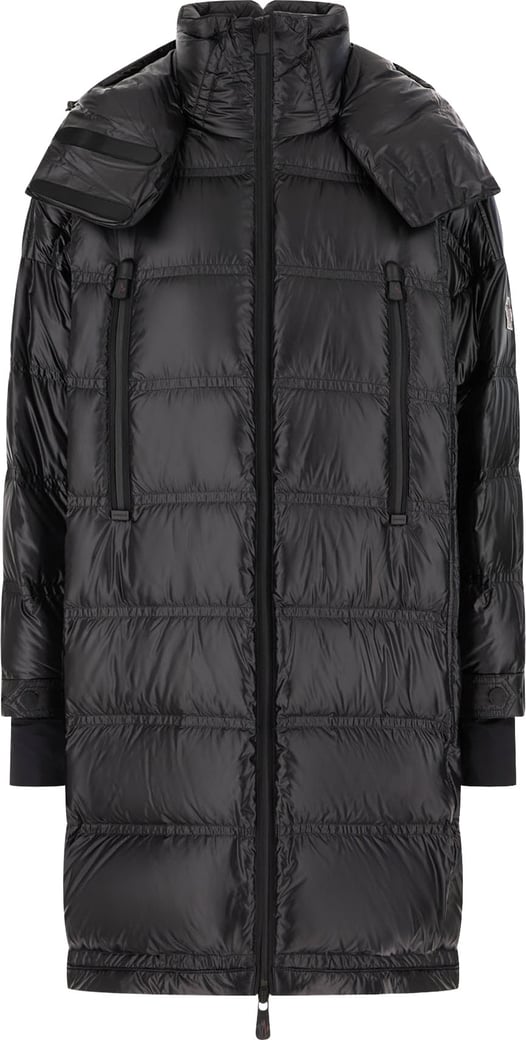Moncler Black nylon Rochelairs down jacket