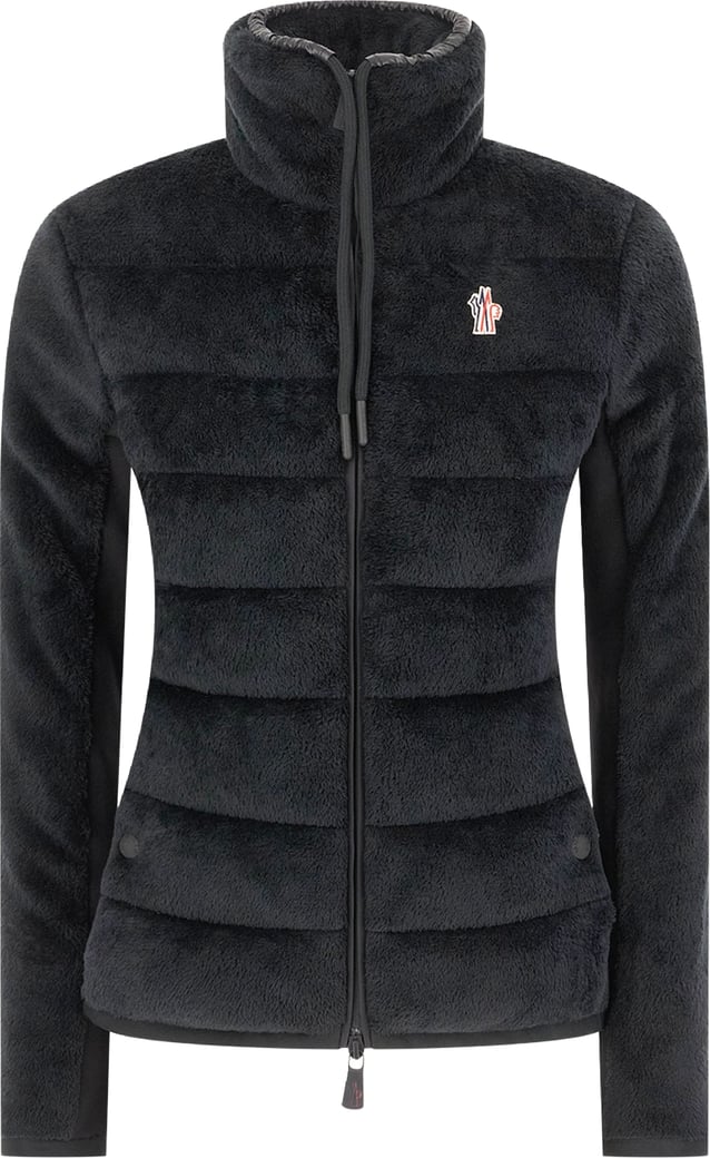 Moncler Black stretch polyester cardigan