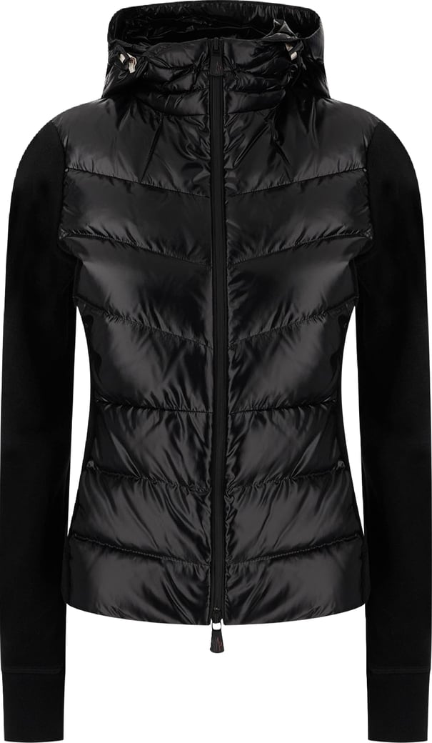 Moncler Black stretch polyester cardigan