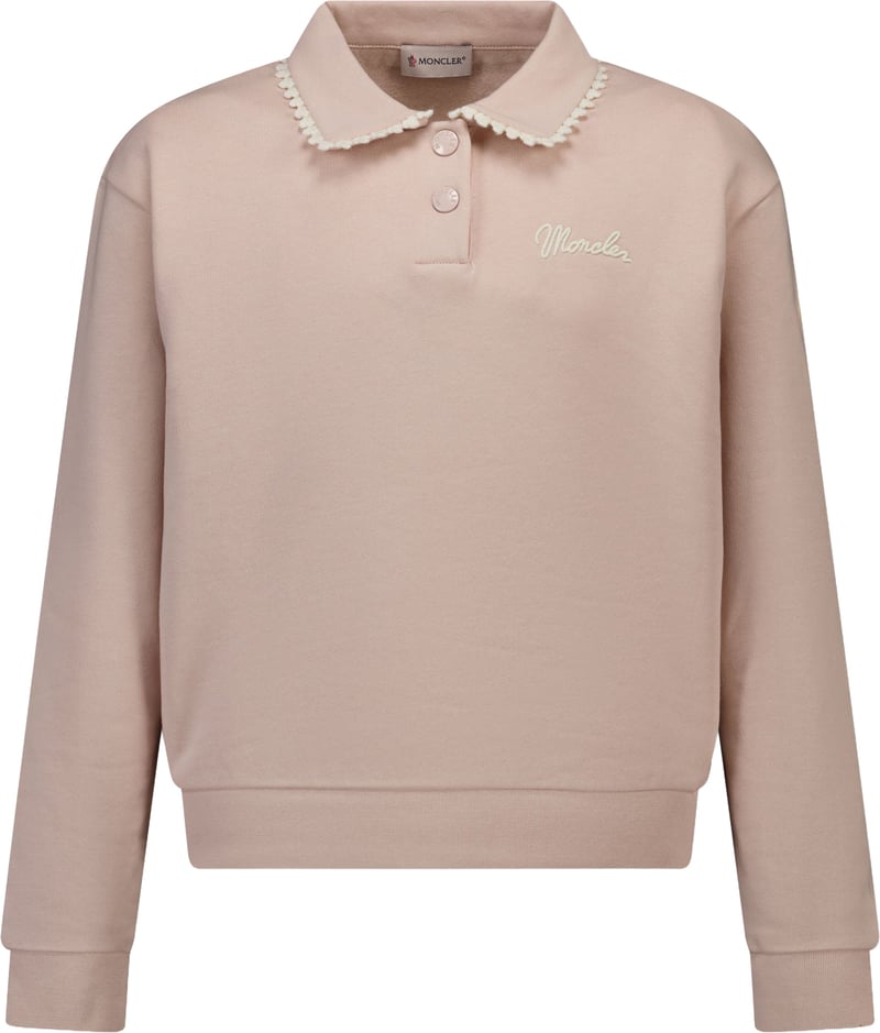 Moncler Kinder Meisjes Trui In Licht Roze