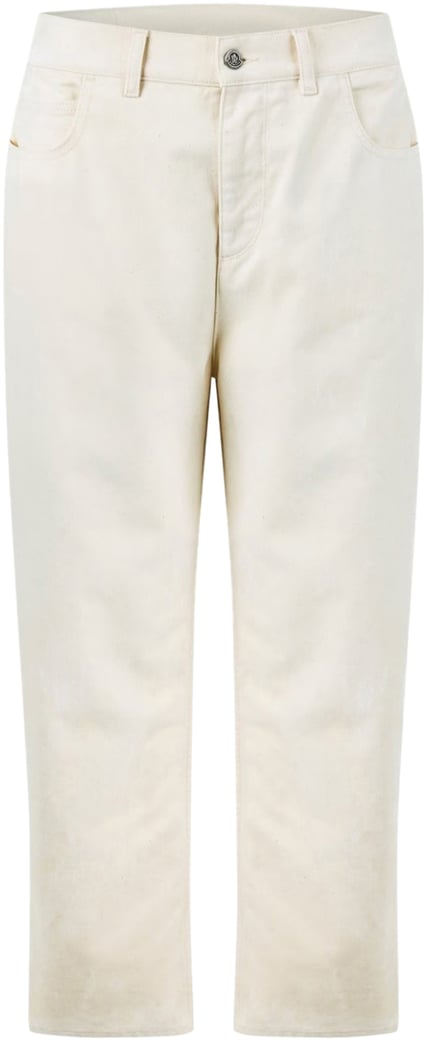 Cropped Tapered Leg Jeans