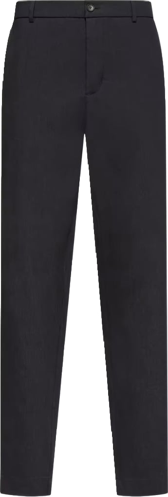 Moncler Men's Technical Linen Blend Trousers Navy