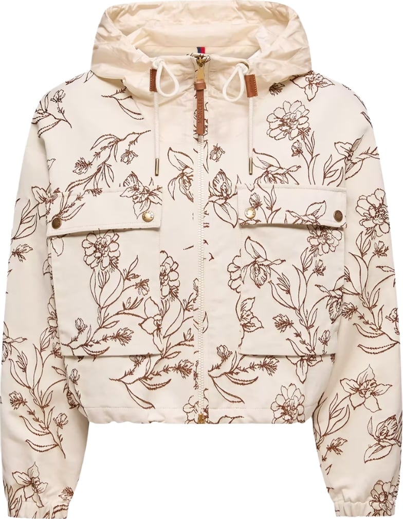Moncler Nepeta Women's Hooded Floral Print Jacket