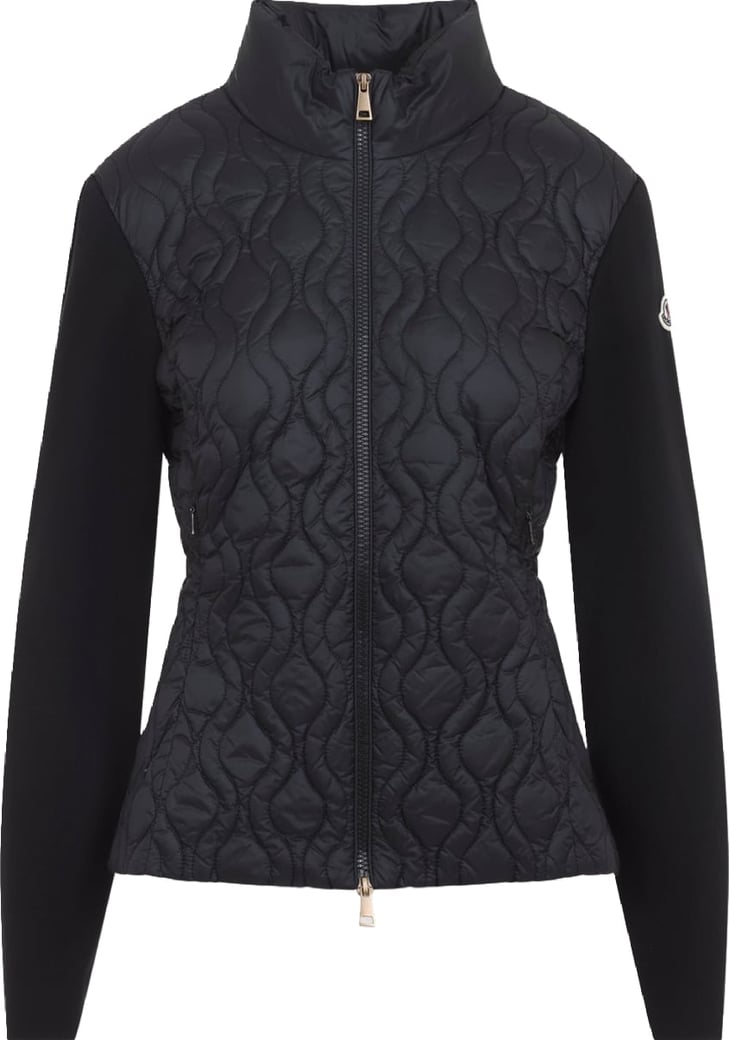 Moncler Quilted Zip-Up Cardigan