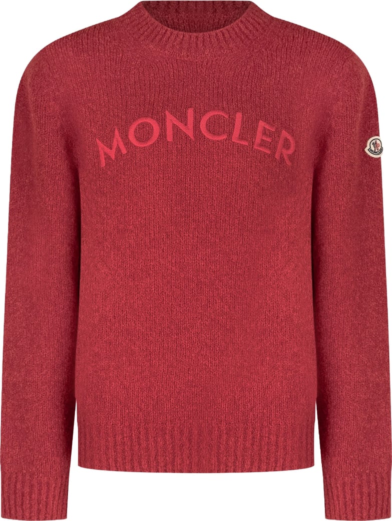 Maglione Girocollo con Logo Ricamato