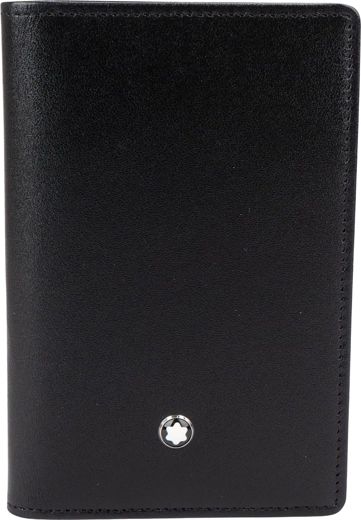 Montblanc Black Leather Meisterstück Card Holder Wallet