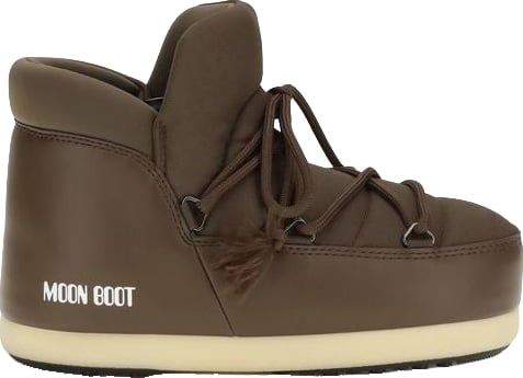 Moon Boot Brown Polyester Lace-Up Boots